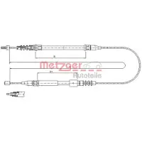 METZGER Handbremsseil Seilzug Feststellbremse für OPEL Corsa C Schrägheck (X01) Hinten Links 11.5769
