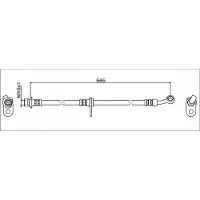 METZGER Bremsschlauch [Hersteller-Nr. 4119374] für Honda