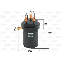 Valeo Kraftstofffilter 587559 für Renault Megane II Scénic