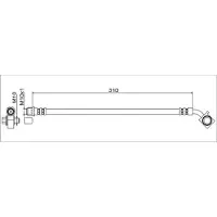 METZGER Autoteile Bremsschlauch [Hersteller-Nr. 4111552] für Vauxhall, Opel