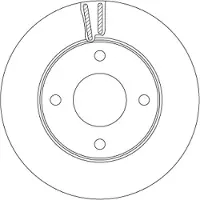 TRW Bremsscheibe DF6417 vorne, belüftet, 1 Stück