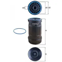 MAHLE ORIGINAL Kraftstofffilter KC 699D