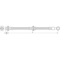 METZGER Autoteile Bremsschlauch [Hersteller-Nr. 4110462] für Nissan