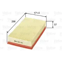 Valeo Luftfilter 585264 für Jaguar Daimler XF I XJ