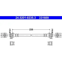 Ate Bremsschlauch 24.5201-0235.3 für Renault Kadjar