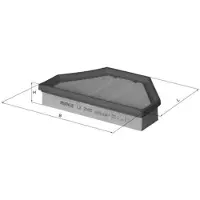 MAHLE ORIGINAL Luftfilter LX 2005