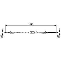 Bosch Seilzug, Feststellbremse [Hersteller-Nr. 1987482638] für Renault