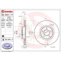 Brembo Bremsscheibe 09.C541.11, 1 Stück