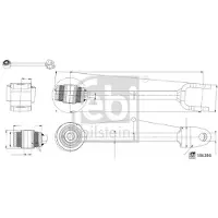 FEBI BILSTEIN Stange/Strebe, Stabilisator 186386