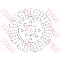 TRW Bremsscheibe DF6232 vorne, belüftet, 1 Stück