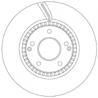 TRW Bremsscheibe DF6883S hinten, belüftet, 1 Stück