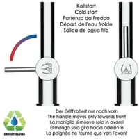 VIZIO Wasserhahn Vorfenster Küchenarmatur Umklappbar 6 CM LINKER HEBEL mit 360° Schwenkbarem Auslauf Abnehmbare 2 Strahl Brause Verchromt Grau