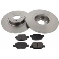 F.BECKER Bremsensatz, Scheibenbremse 13810180 Hinterachse voll 251mm 10mm für FIAT ALFA ROMEO LANCIA