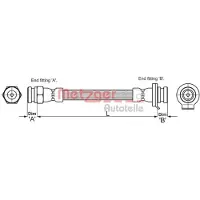 METZGER Bremsschlauch 4118509
