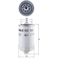 MAHLE ORIGINAL Kraftstofffilter KC 186