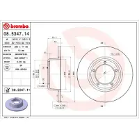 Brembo Bremsscheibe [Hersteller-Nr. 08.5347.11] für Land Rover