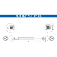 Ate 24.5204-0173.3 Bremsschlauch