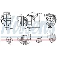 Nissens Kompressor, Klimaanlage ** FIRST FIT ** 890948