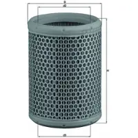 MAHLE ORIGINAL Luftfilter LX 130 für Renault Volvo Daf Dacia Aston Martin Lotus 5