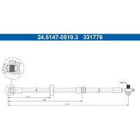 Ate Bremsschlauch 24.5147-0510.3 für Audi A2