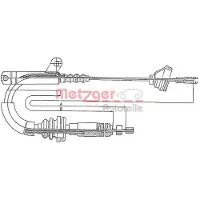 METZGER Seilzug, Feststellbremse COFLE 10817 hinten links für Volvo