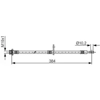 Bosch Bremsschlauch 1 987 481 A54