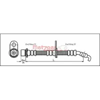 METZGER Bremsschlauch 4112200