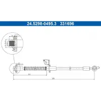 Ate 24.5298-0495.3 Bremsschlauch