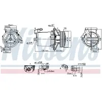 Nissens Kompressor, Klimaanlage ** FIRST FIT ** 890172