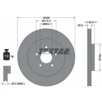 Textar Bremsscheibe 92349003, 1 Stück