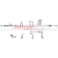 METZGER Handbremsseil Seilzug Feststellbremse für NISSAN Qashqai / Qashqai +2 I (J10, NJ10) Hinten Rechts 17.0326