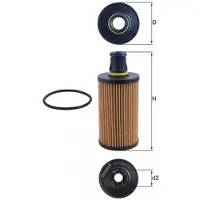 MAHLE ORIGINAL Ölfilter MAHLE OX 1338D