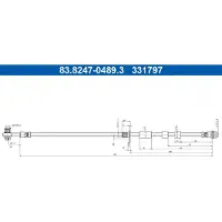 Ate Bremsschlauch 83.8247-0489.3