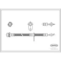 CORTECO Bremsschlauch ERSTAUSRÜSTERQUALITÄT [Hersteller-Nr. 19033522] für Toyota