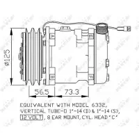 NRF 32802 SD5H11 Klimaanlage Klimakompressor PAG 100