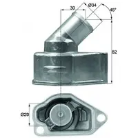 MAHLE ORIGINAL Thermostat, Kühlmittel TI 9 87