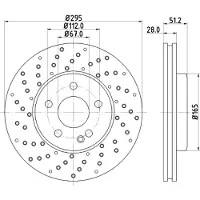 Hella Bremsscheibe PRO High Carbon 8DD 355 129-681