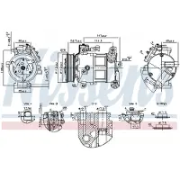 Nissens Kompressor, Klimaanlage ** FIRST FIT ** 891186