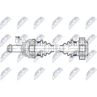 NTY NPW-BM-212 Antriebswelle Hinten Links für BMW 3 Touring (E91) 3 Limousine (E90) 3 Coupe (E92)