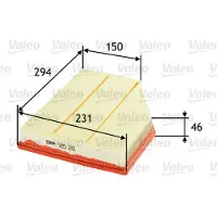 Valeo Luftfilter 585281 für BMW 5er Z4 Roadster