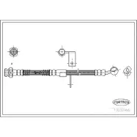 CORTECO Bremsschlauch ERSTAUSRÜSTERQUALITÄT [Hersteller-Nr. 19032995] für Hyundai