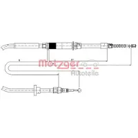 METZGER Handbremsseil Seilzug Feststellbremse für VW PASSAT Variant (3B6) Hinten Links Hinten Rechts Links 10.7484