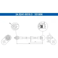 Ate Bremsschlauch 24.5241-0510.3