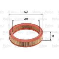 Valeo Luftfilter 585686 für Ford Skoda Taunus V Sierra II Granada Capri