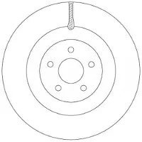 TRW Bremsscheibe DF6871 vorne, belüftet, 1 Stück