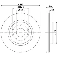 Hella Bremsscheibe SUZUKI 8DD 355 120-521 55683PRO,5531161M00,5531161M00000 Bremsscheiben,Scheibenbremsen 5531161M10,5531161M10000,5531161M11