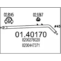 MTS Abgasrohr 01.40170