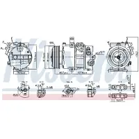 Nissens Kompressor, Klimaanlage ** FIRST FIT ** 890751
