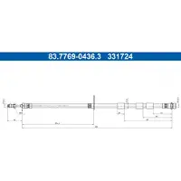 Ate Bremsschlauch 83.7769-0436.3