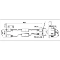 METZGER Bremsschlauch GREENPARTS 4111812